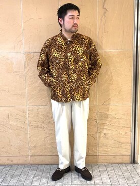 「MONKEY TIME（モンキータイム）のアイテム（ブルゾン）」を使った、arisawa shunyaさん（メンズ・173cm）の春コーディネート