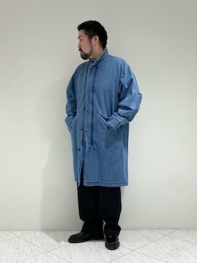 「MONKEY TIME（モンキータイム）のアイテム（モッズコート）」を使った、arisawa shunyaさん（メンズ・173cm）の冬コーディネート