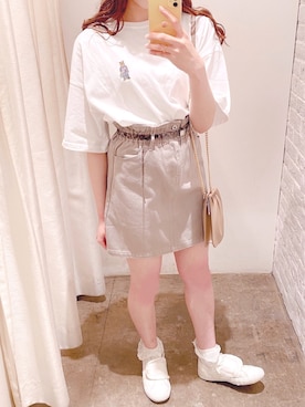 「NICE CLAUP（ナイスクラップ）のアイテム（財布/小物）」を使った、🎀みづき🎀さん（レディース・161cm）の春コーディネート