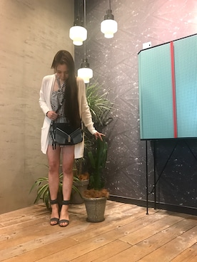 「DIESEL（ディーゼル）のアイテム（つなぎ/オールインワン）」を使った、asamiさん（レディース・153cm）の冬コーディネート