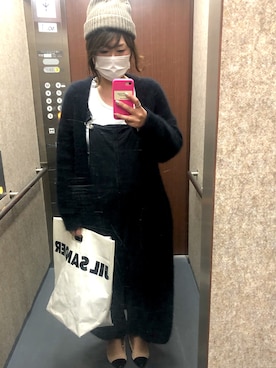 「ZARA（ザラ）のアイテム（サロペット/オーバーオール）」を使った、チエさん（レディース・161cm）の春コーディネート