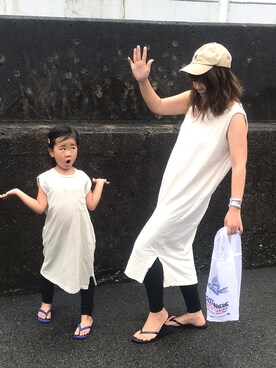 「devirock（デビロック）のアイテム（ワンピース/ドレス）」を使った、チエさん（レディース・161cm）の夏コーディネート