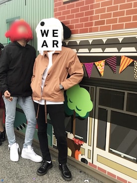 「Daniel Wellington」｜「アイテム（ブルゾン）」を使った、ふじったさん（メンズ・168cm）の秋コーディネート