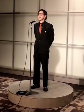 「パーティースタイル」｜「アイテム（財布/小物）」を使った、MASATOさん（メンズ・178cm）の冬コーディネート