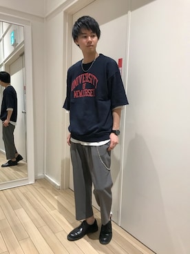 「アンクル」｜大良【RAGEBLUE橿原】さん（メンズ・172cm）の春コーディネート