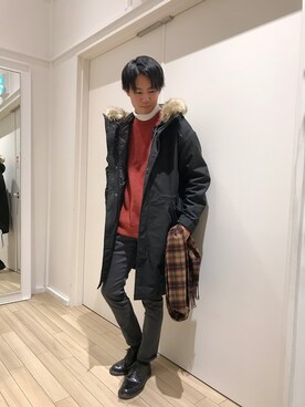 「RAGEBLUE（レイジブルー）のアイテム（その他アウター）」を使った、大良【RAGEBLUE橿原】さん（メンズ・172cm）の冬コーディネート