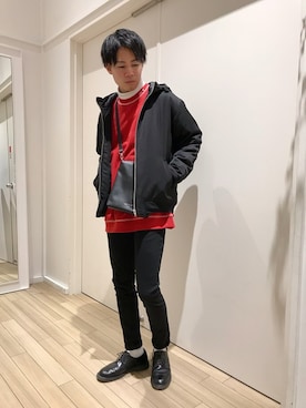 「RAGEBLUE（レイジブルー）のアイテム（その他アウター）」を使った、大良【RAGEBLUE橿原】さん（メンズ・172cm）の冬コーディネート