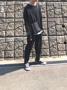 おがしょーさん（メンズ・180cm）の春コーディネート