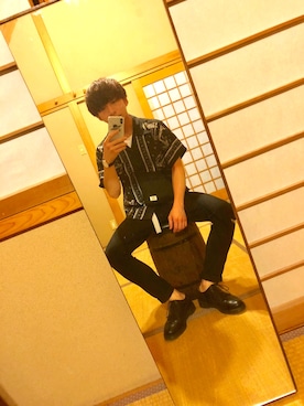 「Dr. Martens（ドクターマーチン）のDR.MARTENS / ドクターマーチン : WINGTIP BROGUE #（ドレスシューズ）」を使った、kokiさん（メンズ・166cm）の夏コーディネート