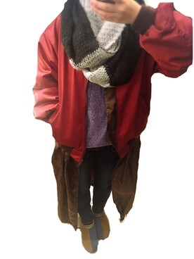 「JOINT WORKS（ジョイントワークス）のアイテム（ジャケット/アウター）」を使った、pocoyanfamさん（レディース・156cm）の冬コーディネート