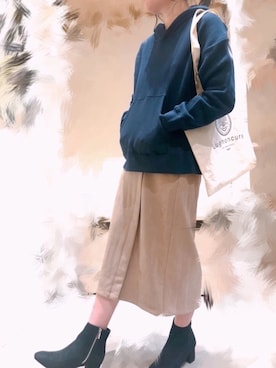 「Te chichi TERRASSE」｜「アイテム（パーカー）」を使った、my7924さん（レディース・160cm）の秋コーディネート