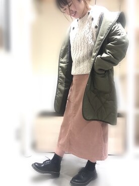 「Te chichi TERRASSE」｜「アイテム（その他アウター）」を使った、my7924さん（レディース・162cm）の秋コーディネート