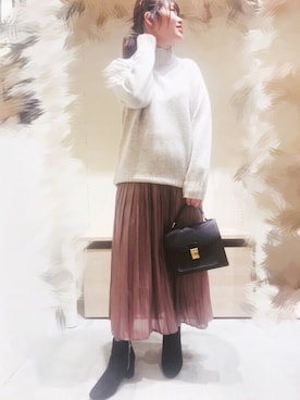 「Te chichi TERRASSE」｜「アイテム（ブーツ）」を使った、my7924さん（レディース・162cm）の秋コーディネート