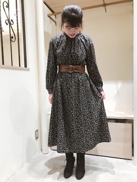 「Te chichi TERRASSE」｜「アイテム（ブーツ）」を使った、my7924さん（レディース・162cm）の冬コーディネート