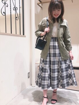 「Te chichi TERRASSE」｜「アイテム（その他）」を使った、my7924さん（レディース・162cm）の春コーディネート