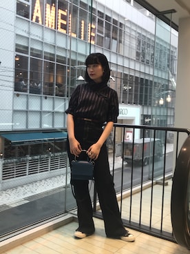 「アイテム（アクセサリー、グリーン系）」を使った、rino  gotoさん（レディース・157cm）の夏コーディネート