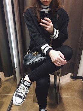 「CONVERSE（コンバース）のconverse（コンバース） ALL STAR OX（オールスターOX）（スニーカー）」を使った、AYAさん（レディース・157cm）の冬コーディネート