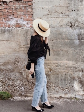 「Gina（ジーナ）のアイテム」を使った、AYAさん（レディース・157cm）の春コーディネート