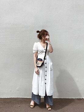 「グレゴリー」｜「アイテム（その他）」を使った、AYAさん（レディース・157cm）の春コーディネート