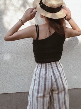 「DAISY（デイジー）のアイテム」を使った、AYAさん（レディース・157cm）の夏コーディネート