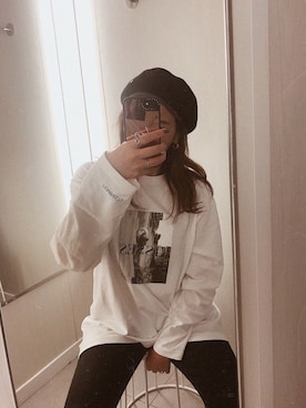 「MOUSSY（マウジー）のHW Rebirth L/BLACK SKINNY（デニムパンツ）」を使った、AYAさん（レディース・158cm）の秋コーディネート