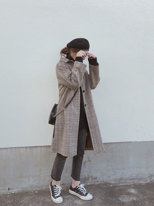 Aya Guのステンカラーコートを使ったコーディネート Wear Aya Guのステンカラーコートを使ったコーディネート Wear