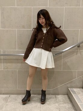 ゆうかさん（レディース・155cm）の秋コーディネート
