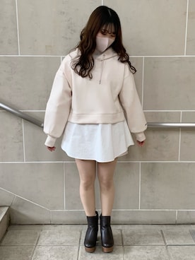 「アイテム（マスク）」を使った、ゆうかさん（レディース・155cm）の冬コーディネート