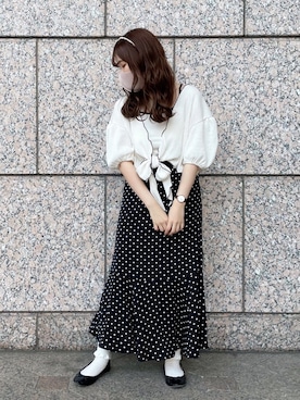 「アイテム（アンサンブル）」を使った、ゆうかさん（レディース・155cm）の春コーディネート