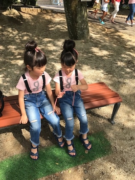 A♡K♡Fさん（キッズ・100cm）の夏コーディネート