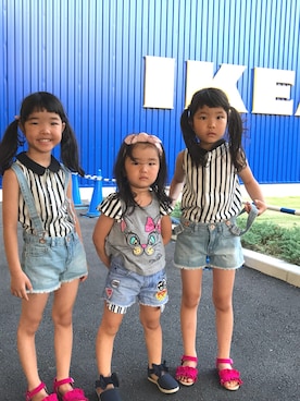 A♡K♡Fさん（キッズ・110cm）の夏コーディネート