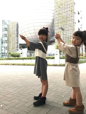 A♡K♡Fさん（キッズ・100cm）の秋コーディネート