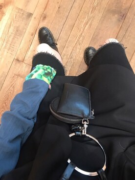 「Dr. Martens（ドクターマーチン）のDr.ﾏｰﾁﾝ　1460　8ホール（ブーツ）」を使った、yumiさん（レディース・160cm）の春コーディネート