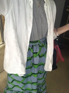 「Wolf Circus（ウルフサーカス）のアイテム」を使った、yumiさん（レディース・160cm）の夏コーディネート