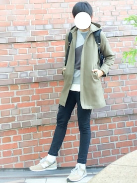 「STUDIOUS（ステュディオス）のアイテム（その他アウター）」を使った、たちさん（メンズ・177cm）の冬コーディネート