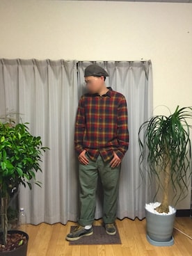 「TAKEO KIKUCHI（タケオキクチ）のアイテム（帽子）」を使った、244さん（メンズ・173cm）の夏コーディネート