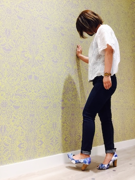 「オープントゥ」｜WAORientalTRaffic熊本店さん（レディース・160cm）の夏コーディネート