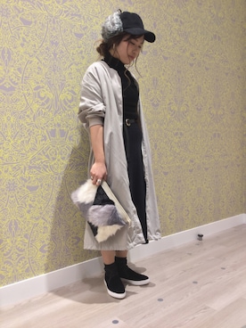「オリエンタルトラフィック」｜「アイテム（スリッポン）」を使った、WAORientalTRaffic熊本店さん（レディース・150cm）の冬コーディネート