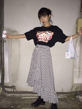hanさん（レディース・165cm）の春コーディネート