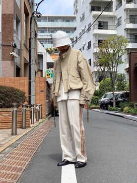 「平成最後のWEARISTAセンバツ」｜「アイテム（ブルゾン）」を使った、よっしーさん（メンズ・168cm）の春コーディネート