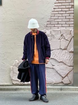 「NICHOLAS DALEY（ニコラスデイリー）のアイテム（ジャケット/アウター）」を使った、よっしーさん（メンズ・168cm）の秋コーディネート