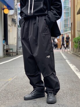 「ESSAY（エッセイ）のアイテム（パンツ）」を使った、よっしーさん（メンズ・168cm）の秋コーディネート