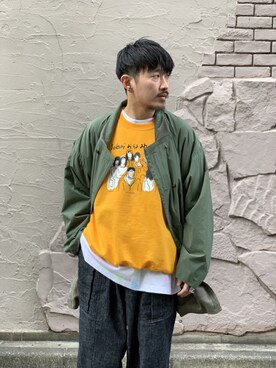 「アイテム（スウェット）」を使った、よっしーさん（メンズ・168cm・30代）の冬コーディネート