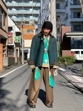 「CRAIG GREEN（クレイググリーン）のアイテム（ジャケット/アウター）」を使った、よっしーさん（メンズ・168cm）の冬コーディネート