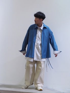 「GmbH（ゲーエムベーハー）のアイテム」を使った、よっしーさん（メンズ・168cm）の冬コーディネート