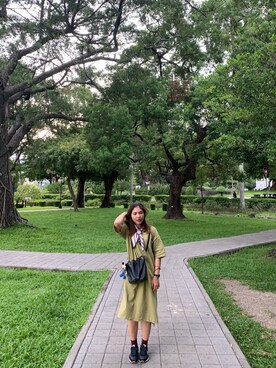 PEGGY LIUさん（レディース・158cm）の夏コーディネート