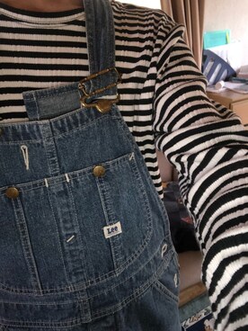 「ワイドシルエット」｜「アイテム（オールインワン・サロペット）」を使った、metaphysicsさん（メンズ・165cm）の春コーディネート