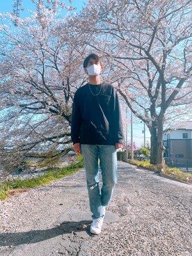 「リーバイス」｜TATSUKIさん（メンズ・177cm）の春コーディネート