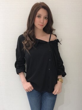 Delyle NOIR♡Rioさん（レディース・163cm）の春コーディネート