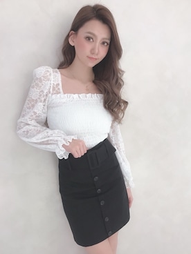 Delyle NOIR♡Rioさん（レディース・163cm）の春コーディネート